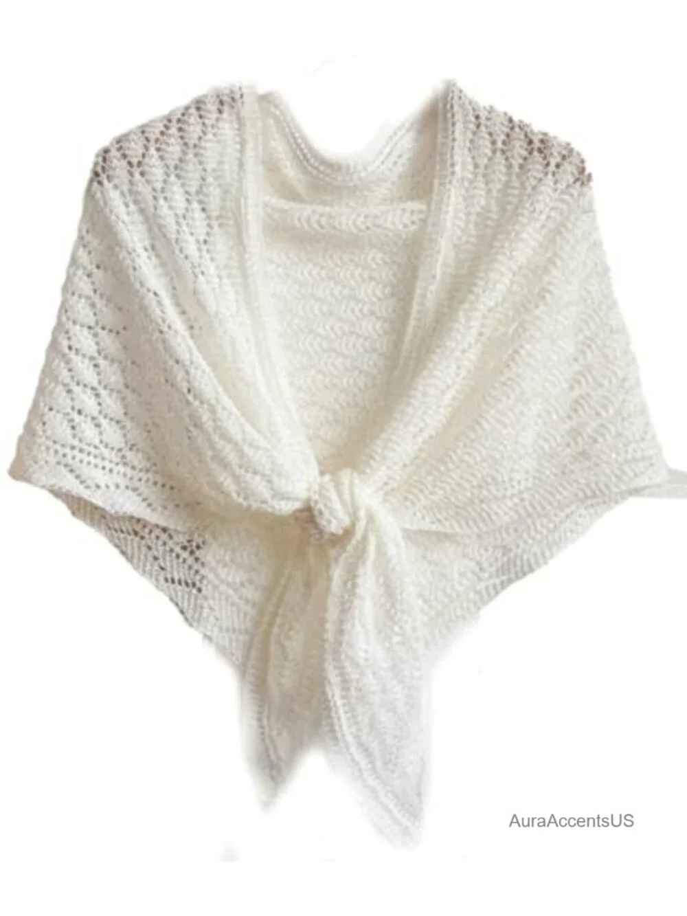 Knitted Shawl Wrap for Women Crochet Mesh Hollow Out Cardigan Cape Open Front